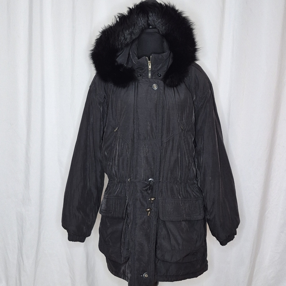 Gallery Vintage Parka w/ Fox Fur-Trimmed Hood- Size L